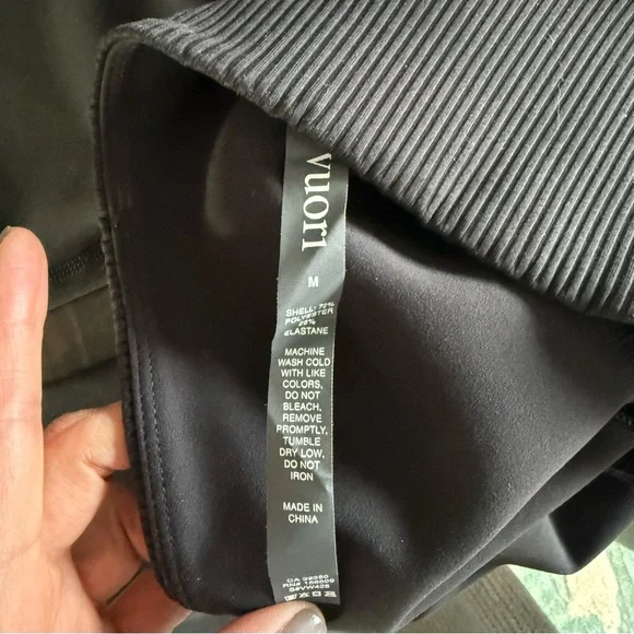 NWT Vuori Black Rib Studio Leggings - Picture 6 of 6